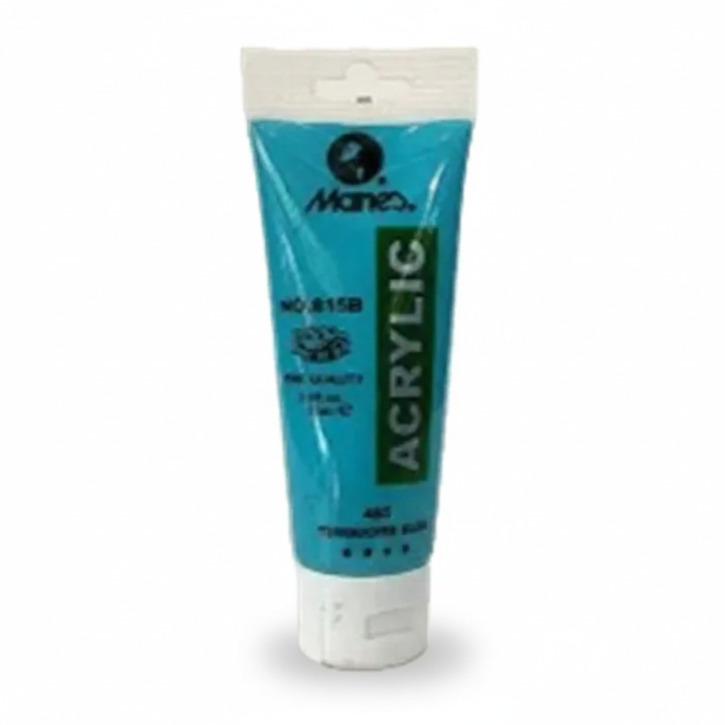 Maries Acrylic Paint 75ml tube in turquoise color 485 with green label and white cap
