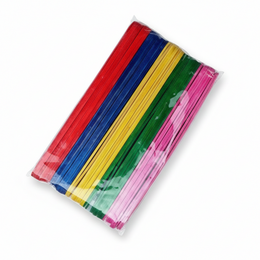 Art Ice Sticks Simple S set containing 6 colored sticks in red, blue, yellow, green, pink in clear plastic packaging