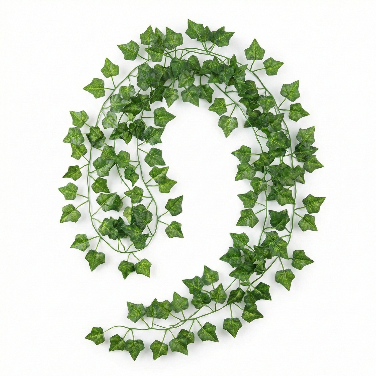 Art Leaf Bail artificial ivy garland with hundreds of realistic green leaves arranged in decorative vine pattern against white background