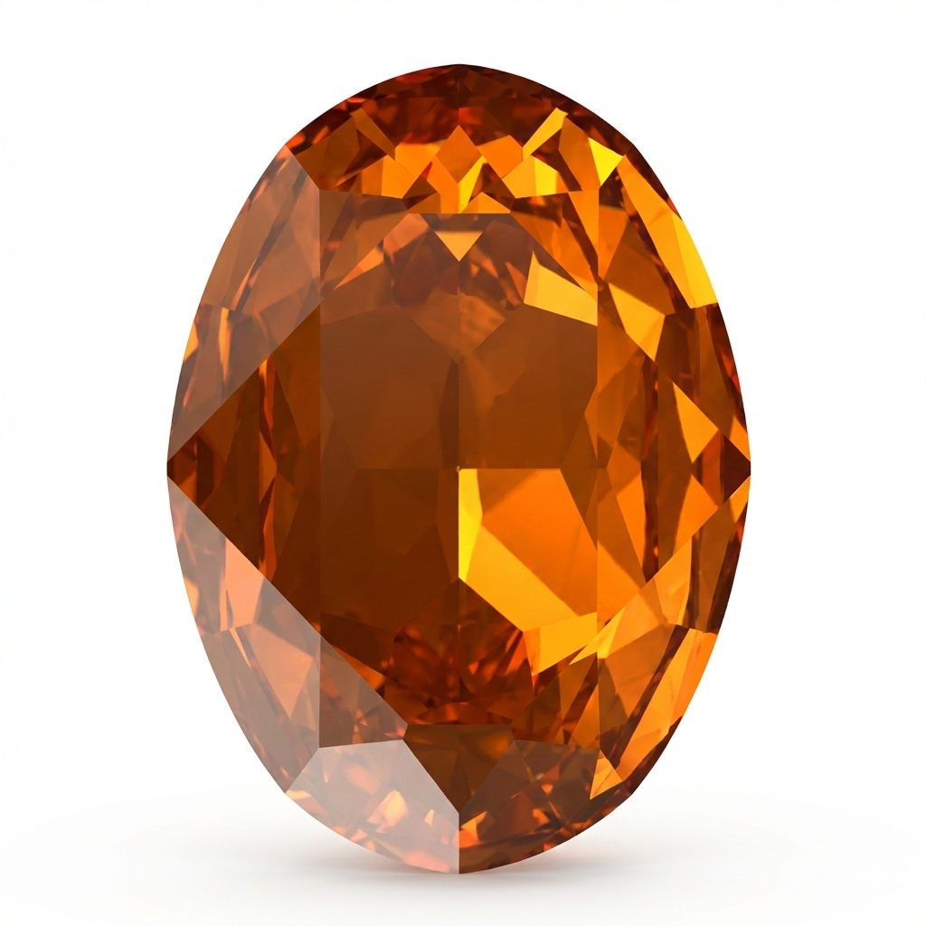 Art Stones Fancy - premium faceted amber and golden-orange decorative gemstones with brilliant light-reflecting facets for mixed media art projects