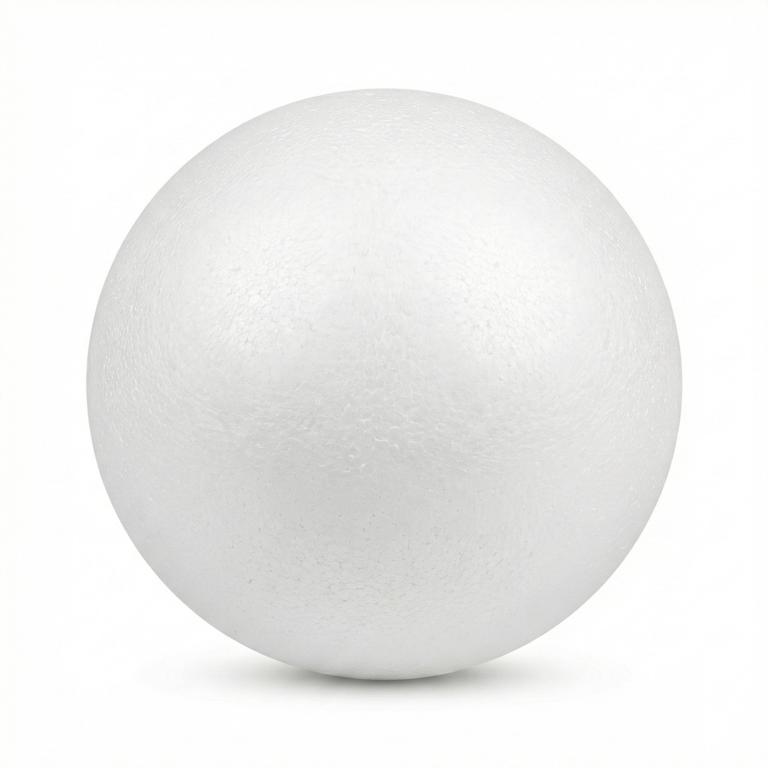 Art Thermo Balls 30mm - single white polystyrene sphere shown against white background, smooth finish, spherical shape