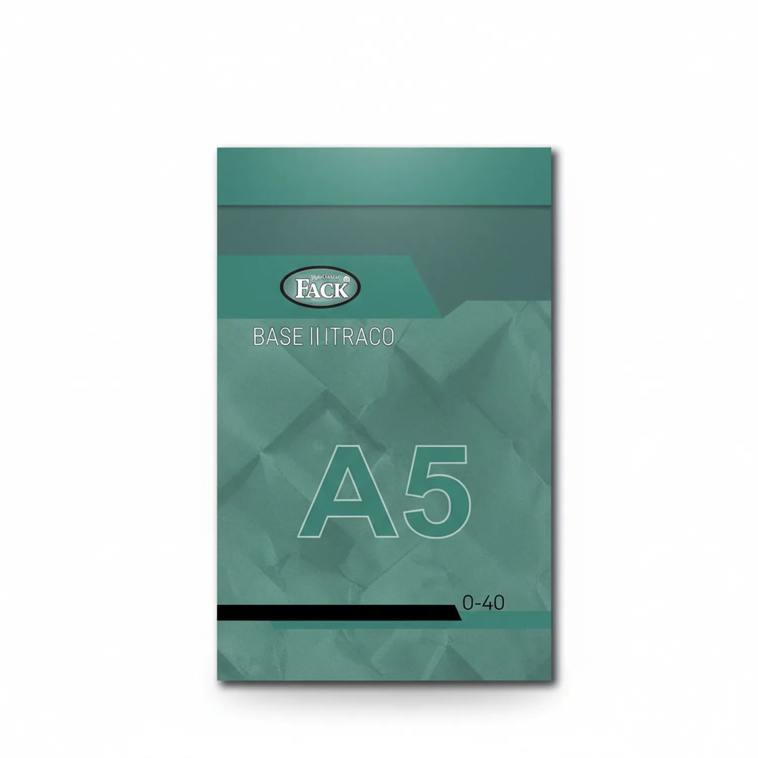 Fack Base III Traco A5 drafting pad package with 40 sheets, green packaging with A5 size designation and 0-40 model number