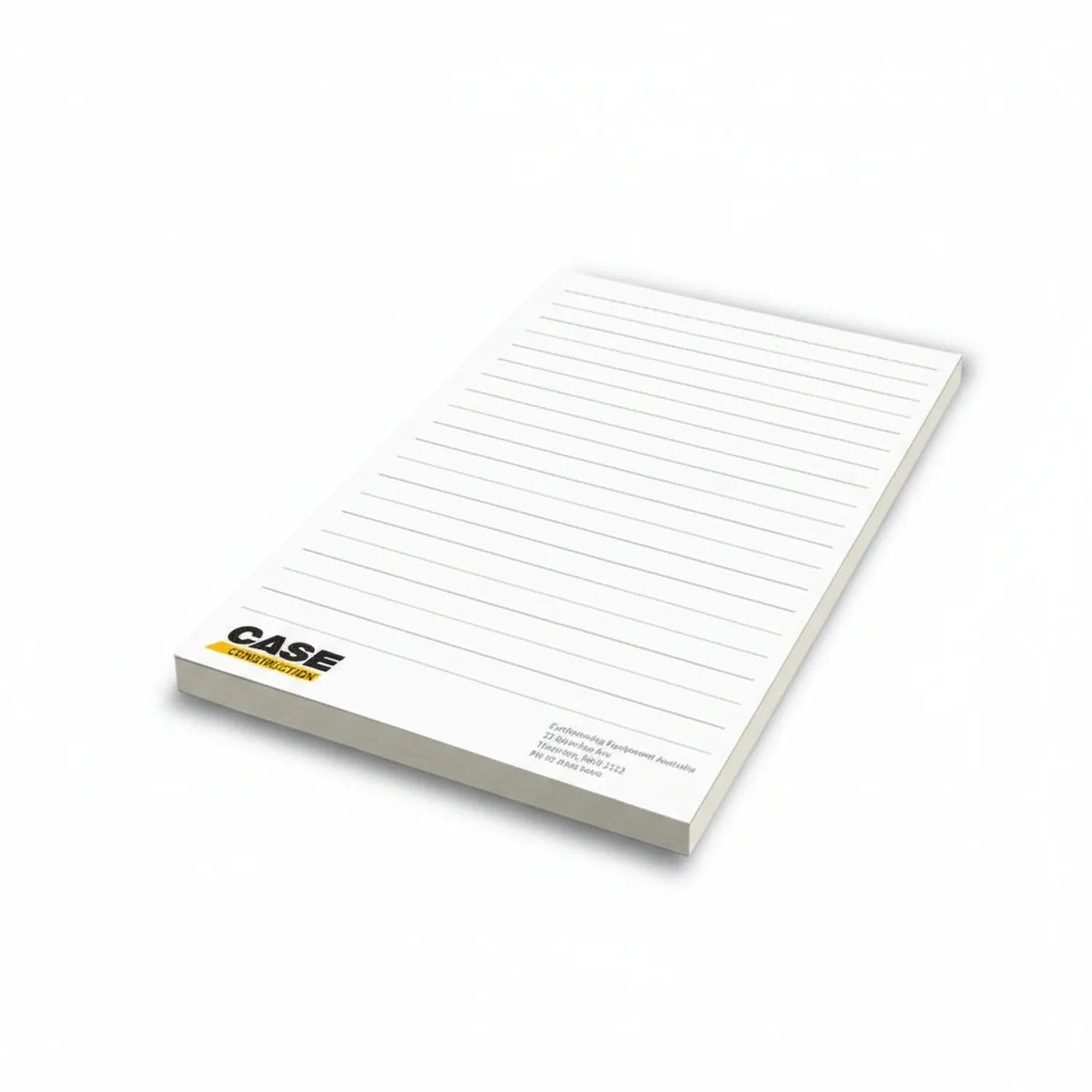 CASE Note Pad SS50500 A5 - white lined notepad with CASE branding visible on the spine, shown at an angle on plain background