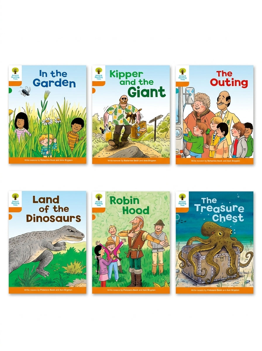 Oxford Reading Tree Stage 6 pack of 6 children's books with colorful story illustrations
