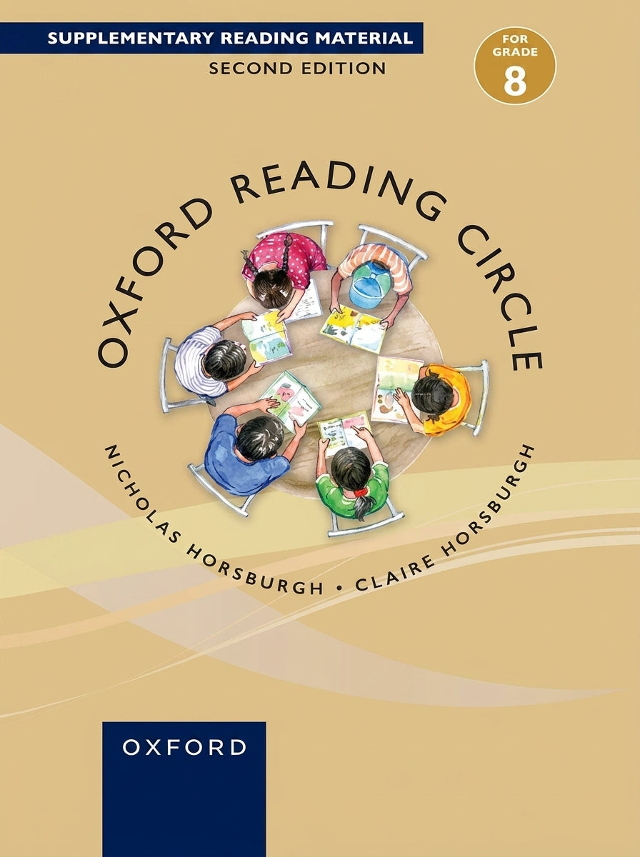 Oxford Reading Circle Grade 8 supplementary material showing five children reading together around a table