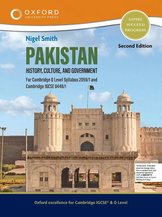 Pakistan: History, Culture, and Government Second Edition textbook by Nigel Smith, Oxford University Press, featuring Badshahi Mosque architecture