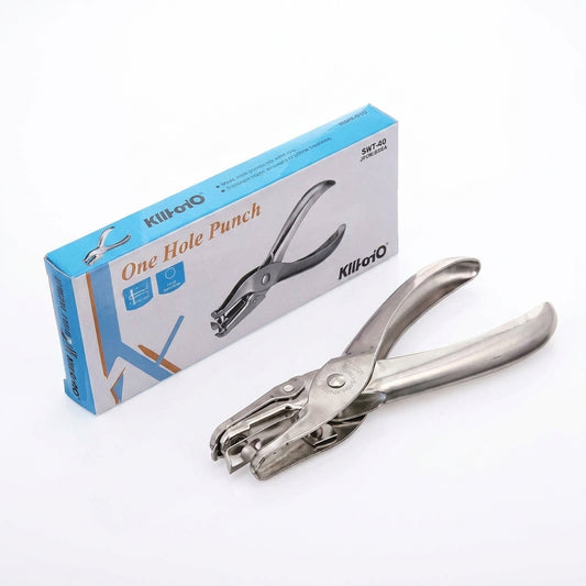Killo One Hole Punch Single Hole Opal with packaging box and stainless steel punch tool