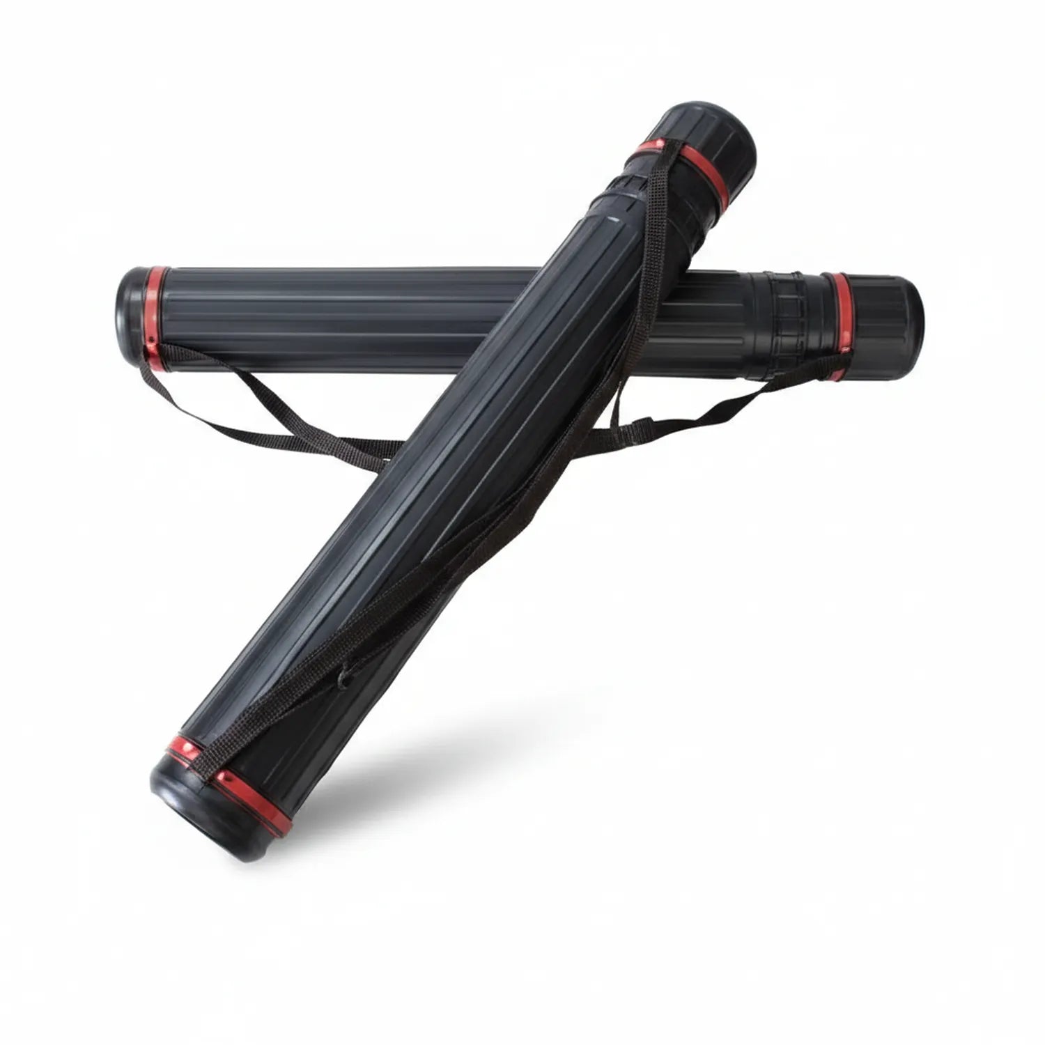 Sheet Holder C black expandable tube with red accent bands, carrying strap, and protective end caps shown on white background