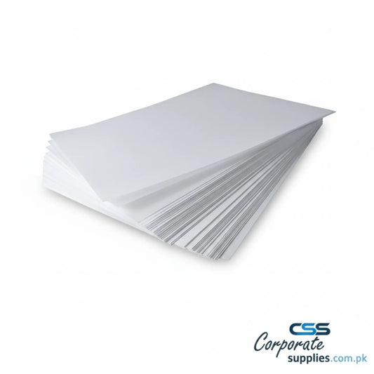 Tracing Paper A4 pack showing 100 sheets of transparent white paper fanned out, displaying premium quality translucent sheets for professional use
